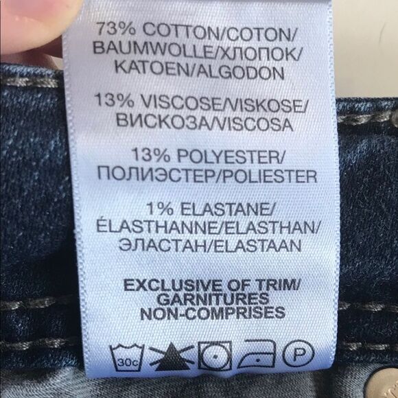 Silver Jeans Suki Mid Flare Denim Blue Jeans Fluid Sz 27 - Picture 12 of 14